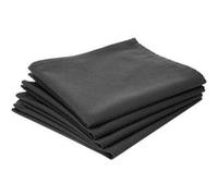 Toilinux - Lot 2x 4 Serviettes de table en coton - Gris Gris G
