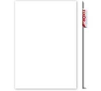 Toilinux - Lot 2x Adhésif décoratif pour meuble Brillant - 200 x 45 cm - Blanc - Brillant Blanc G