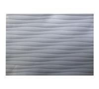 Toilinux - Lot 2x Adhésif décoratif pour meuble effet Vague - 200 x 67 cm - Argent - Vague Argent G