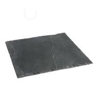 Secret de Gourmet - Lot 2x Assiette en ardoise - 30 x 30 cm. Gris