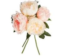 Toilinux - Lot 2x Bouquet de fleurs artificielles - H. 30 cm - Rose Vert