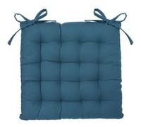 Toilinux - Lot 2x Galette de chaise - Bleu Canard Bleu G
