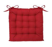 Toilinux - Lot 2x Galette de chaise - Rouge