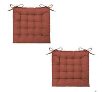 Atmosphera - Lot 2x Galette de chaise - Terracotta