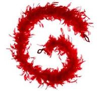 - Lot 2x Guirlande de Noël boa Plume - Rouge