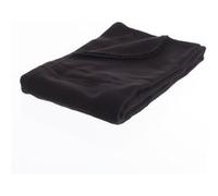 Toilinux - Lot 2x Plaid polaire - 125 x 150 cm - Noir Noir G