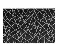 Toilinux - Lot 6x Set de table design craquelé Alph - L. 30 x l. 45 cm - Noir - Alph Noir G