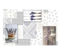 CPM - Lot 6x Set de table provençale Tradilav - L. 43 x l. 28 cm - Blanc - Tradilav