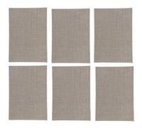 Lot de 6 sets de table rectangulaire maoli - 50 x 30 cm - gris foncé Gris foncé