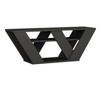 Toilinux - Meuble TV design Pipralla - L. 110 x H. 40 cm - Gris anthracite - Pripralla Gris foncé G