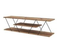 - Meuble TV en mélaminé de style Industriel - L.120cm - Marron - Canaz