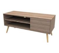 Toilinux - Meuble TV HARRY - 110x40x50cm - Marron Marron G