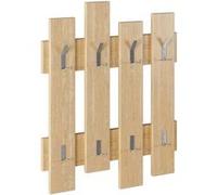 Toilinux - Porte manteau 79 cm - Bois naturel - Wave Beige