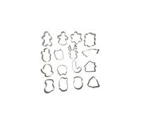 Toilinux - Set de 16 emporte pièces de Noël en inox - Maître Chef