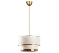 Toilinux - Suspension Ephèse - Blanc et or Blanc G