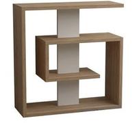Toilinux - Table à café Saly 57 cm - Chêne et Blanc - Saly Beige G