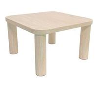 Toilinux.com Table Basse carrée Effet travertin GÖRAN - Beige