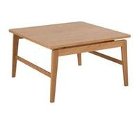 Toilinux - Table basse carrée en chêne AREN - Marron - AREN Marron G
