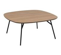 Toilinux - Table basse en bois et métal HALDOR - Beige - HALDOR Marron G