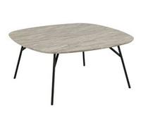 Toilinux.com Table Basse en Bois et métal HALDOR - Gris Brun
