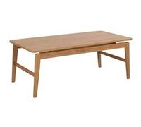 Toilinux - Table basse rectangulaire en chêne AREN - Marron - AREN Marron G