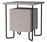 Toilinux - Table de chevet design Acres - L. 40 x H. 45 cm - Marron mocca - Acres Marron G