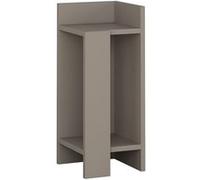Toilinux - Table de chevet Elos droite 27 cm - Taupe - Elos Taupe G