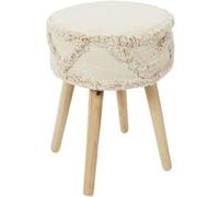 Toilinux - Tabouret Mirage - Hauteur 41 cm - Crème - Mirage Beige