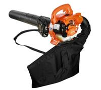 toilmua Souffleur de feuilles et aspirateur à feuilles sans fil, 2 en 1 alimenté au gaz, 2 temps, aspirateur à feuilles portable 424 CFM, avec sac, pour nettoyer les feuilles et la neige sur les