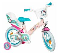 Toimsa Vélo 12'' Hello Kitty Enfant Fille, Rose Pâle, Petite Taille To Multicolore