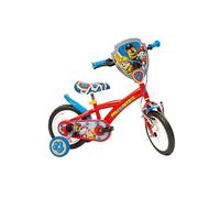 Vélo Jeunesse Unisexe Paw Patrol - Toimsa - 12 Pouces - Blanc - Freins Avant Et Arrière - Roues Gonflables Multicolore