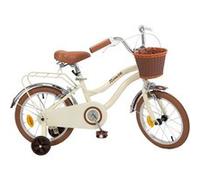 Toimsa Vintage Vélo Fille 16 pouces 25,4 cm Fille Frein à serrer Beige/Marron