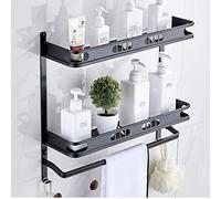 Toiner de salle de bain mural moderne à un coup de bain serviette de salle de bain Punch Organisateur de rangement de serviettes gratuites pour la sauvegarde de l'espace et des crochets M (petit)