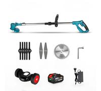 Toineuse Électrique Wacker, Trimeuse d'herbe Électrique Wacker sans Fil avec 21V 13007Mah, Trimeuse À Base de Mauvaises Herbes À Pitre À Pitre À Pelouse Légère pour la Pelouse de Petits Et