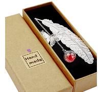 Toirxarn -Marque-page plume en métal, Cadeaux d'anniversaire Pour la Saint-Valentin pour Femmes Filles sa Petite amie Enseignant Maman Grand-mère et Femme