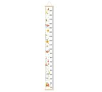Toise de croissance murale pour - Toise en bois pour - Mesure de la hauteur pour - Mètre ruban amovible suspendu pour chambre d'enfant, salle de jeux et salle de bain