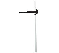 Générique Toise en aluminium et PVC - gris et noir