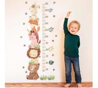 Toise de mesure pour enfants, Sticker mural pour chambre, Hauteur Mesure Stickers, Tableau des Hauteurs des Animaux de la Jungle