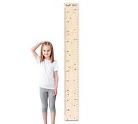 Toise en bois, toise de croissance de la taille des tout-petits Règle de | Tableau de règle de hauteur de mur de chambre d'de dessin animé pour les , les tou