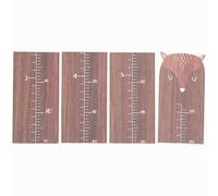 Toise Murale en Bois pour Garçon et Filles, Tableau de Croissance | Marron, Installation Facile, Suivi des Tailles, pour Chambre Bébé, Nursery et Portes
