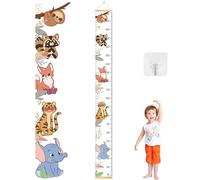Toise Murale Enfant avec Motif Dessin Animé, Toile Hauteur Règle de Mesure, Fille Garçon Hauteur de Mesure, Bébé Toise Murale à Suspendre Règle pour Enfants pour Mesurer la Croissance 190cm * 20cm