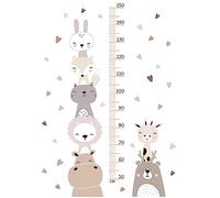 Toise Murale Enfant Stickers Muraux: YIDM Sticker Mural Auto-Adhésif Autocollant Mural Imperméable Toise de Croissance Mesure de la Hauteur pour Chambre D'enfant Chambre Salon Décoration (Animaux)