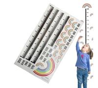 Toise murale pour enfants - Tableau de croissance de la hauteur - Règle de mesure de la hauteur autocollante - Règle murale pour enfants - Pour décoration murale dans la chambre d'enfant et la salle