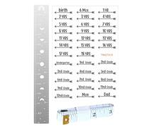 Toise murale - Tableau de croissance mural pour - Tableau de croissance de la hauteur pour mur - Mesure de la hauteur pour et adultes - Tableaux de croissance pour tout-petits,