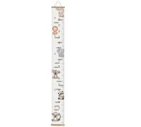 Toise Murale Toises de croissance murales for enfants, cadre en bois, règle mesure la hauteur, autocollant mural amovible toile for décoration chambre d'enfant(StyleB)