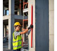 Toise ronde en résine époxy, avec sac de transport, longueur 6, 8, 10, 12, 15, 18 m, for travaux électriques(12m(39.4ft)-9 sections)