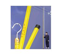 Toise télescopique isolée avec crochet, perche de mesure isolée extensible avec sac de transport, règle de tour époxy haute tension(1000cm/35.8ft)