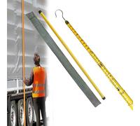 Toise télescopique non conductrice, hauteur réglable avec sac de transport(Yellow,1500cm(49.2ft))