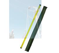 Toise télescopique, perche d'arpentage légère avec sac de transport, toise isolée for monteurs de lignes électriques sous tension et travaux de construction(59.1ft)