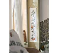 Toise textile écureuil MA CABANE blanc / vert TU